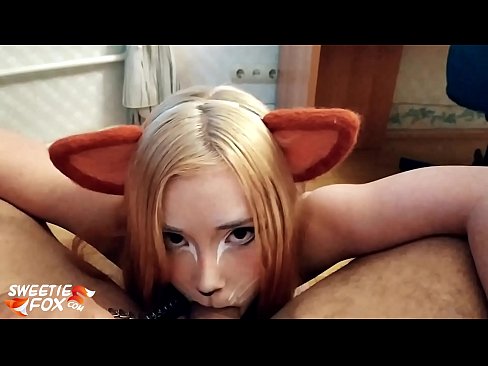 ❤️ Kitsune waxay liqaysaa dick oo afkeeda ku dhufatey ☑  anaga